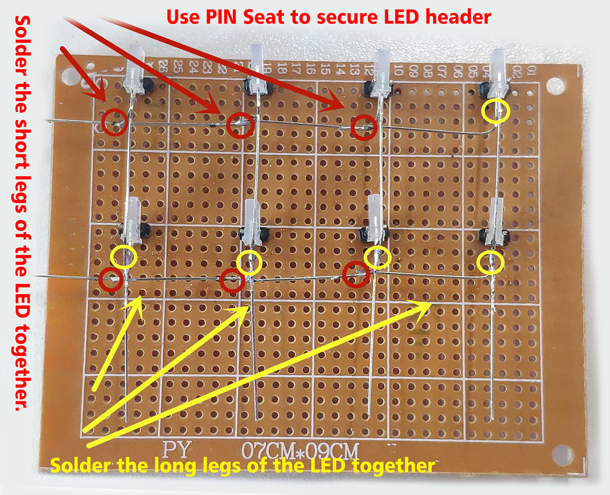 Solder LED group