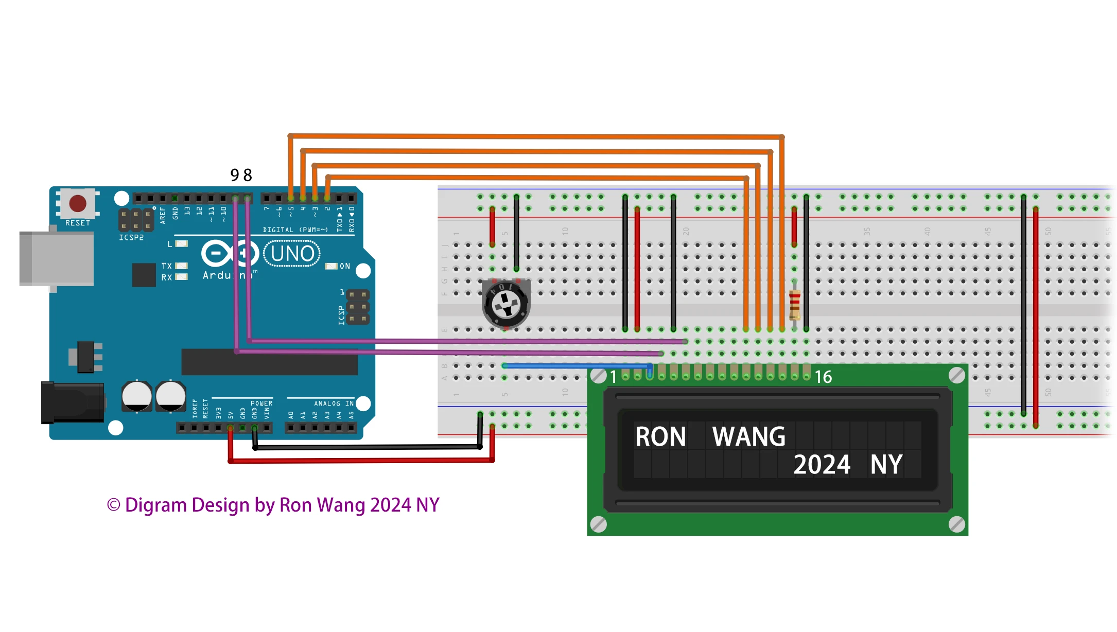 Arduino Project 023D - Liquid Crystal Displays - Custom Character