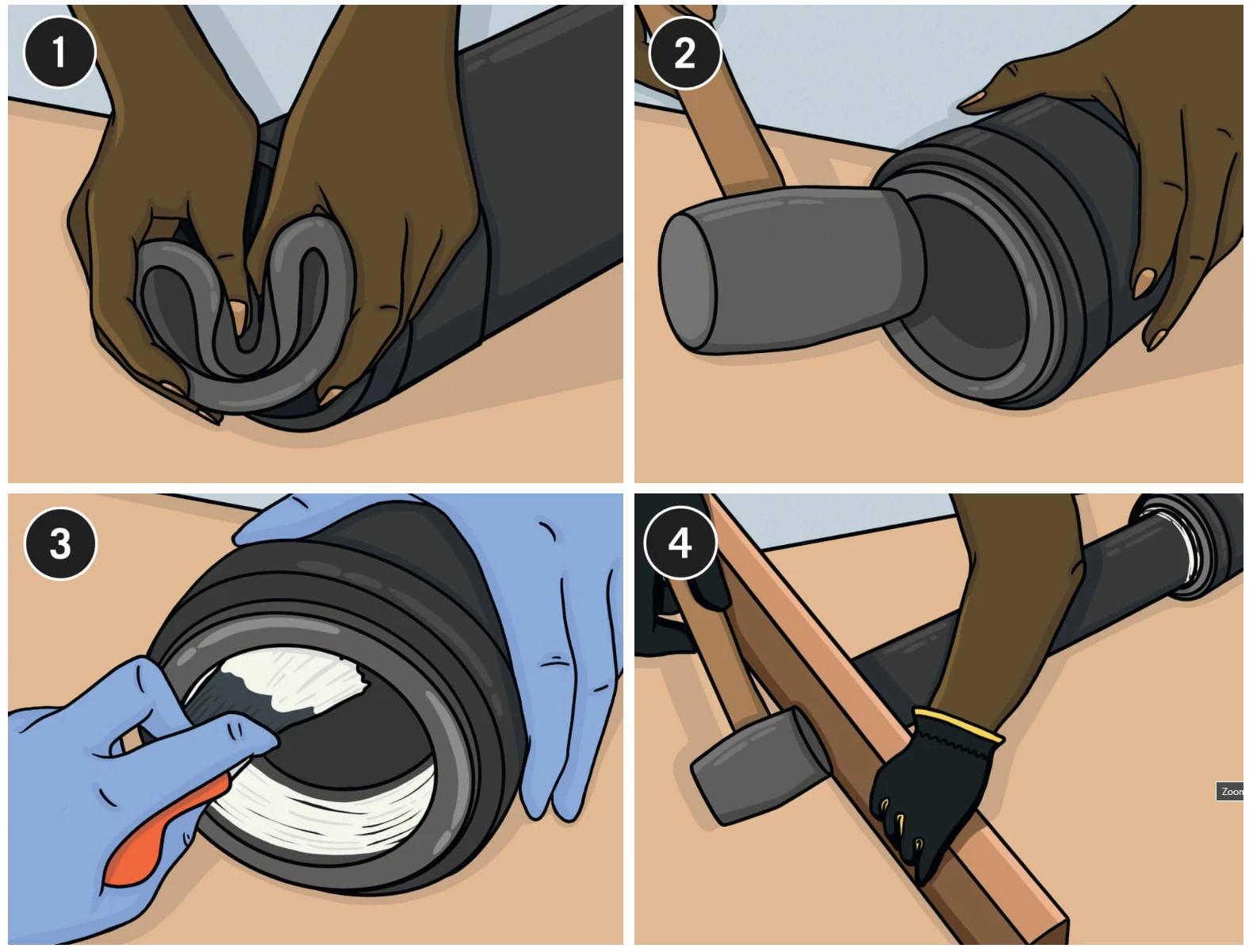 Hub and Spigot Steps