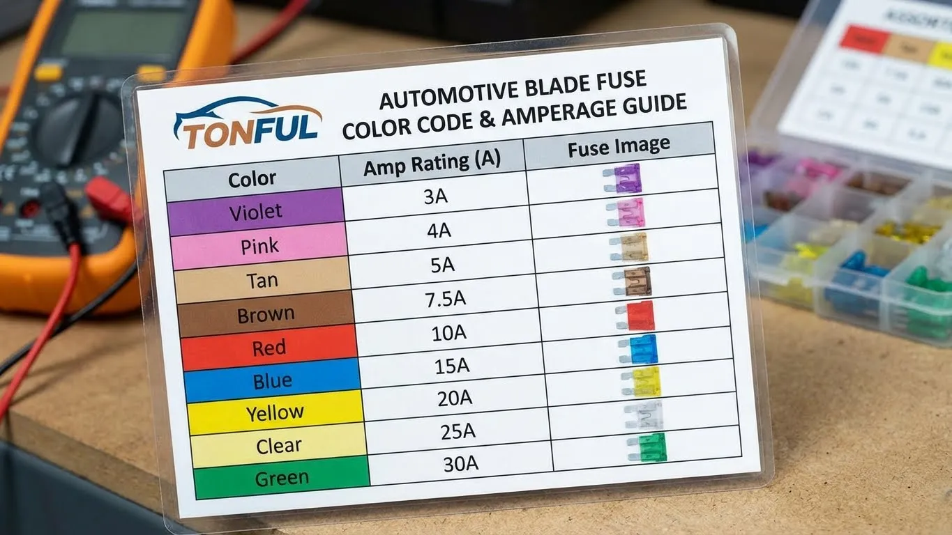 SAE/IEC Automotive Fuse Color Standard